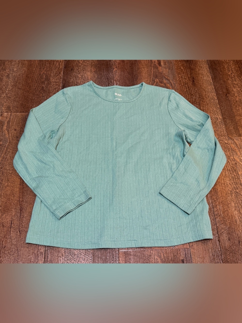Blair Ribbed Long Sleeve Sage Green Top